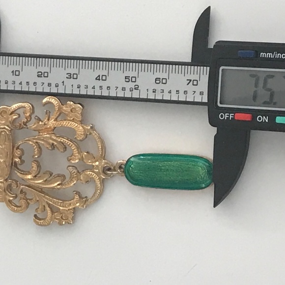 Vintage Golden Tone Brooch Pin by ELLE 80's - Picture 6 of 6